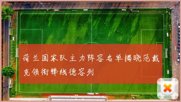荷兰国家队主力阵容名单揭晓范戴克领衔锋线德容列